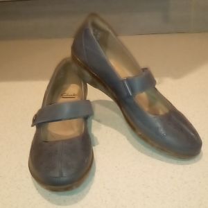 Clarks Soft Cushion Collection Blue/Grey Mary Jane Size 9